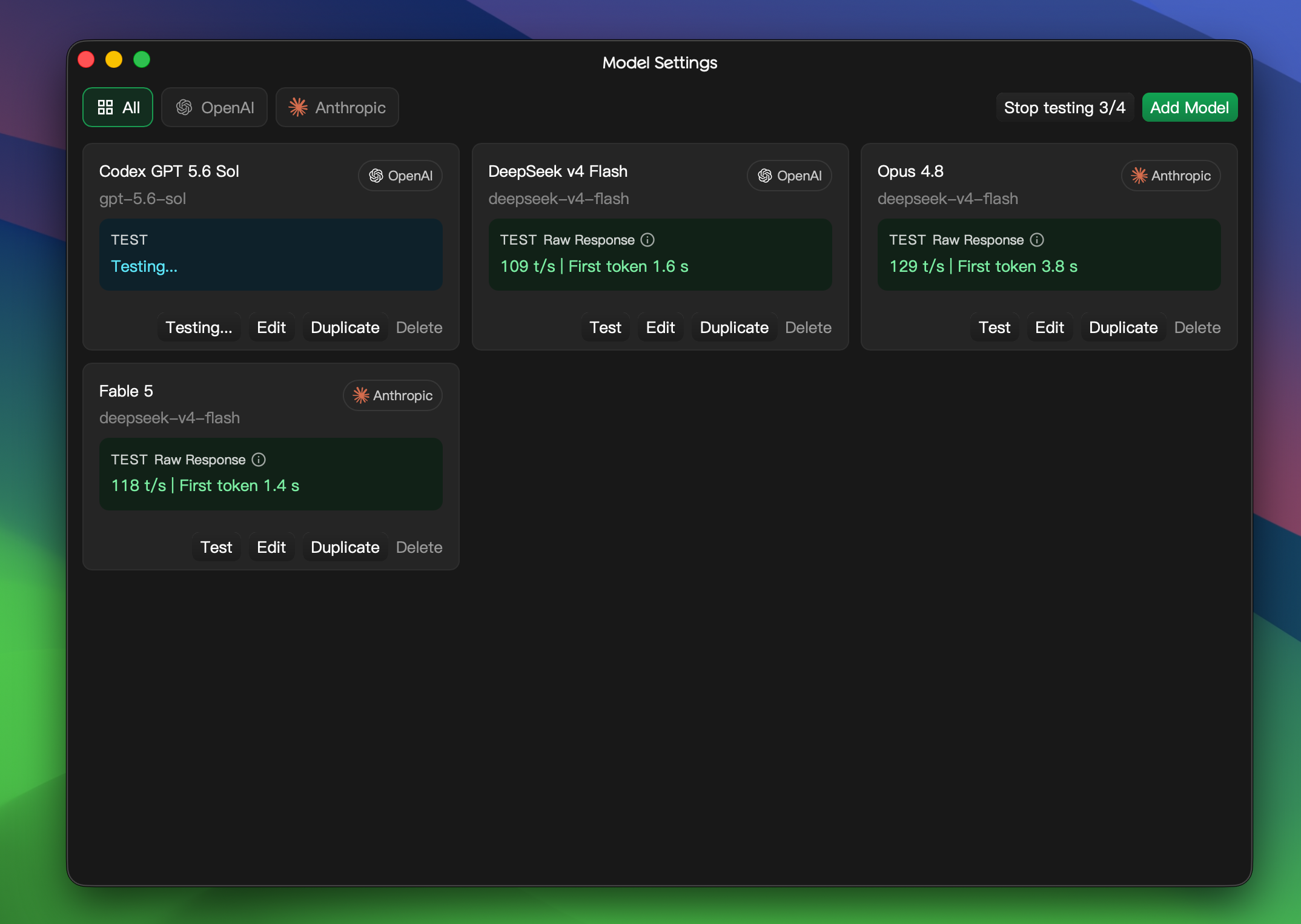 cursor-byok model settings