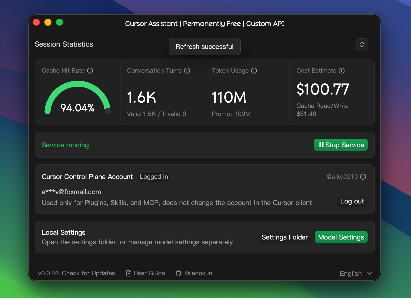 cursor-byok dashboard